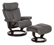 Load image into Gallery viewer, Stressless® Magic Recliner &amp; Ottoman - Classic Base
